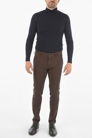 CC COLLECTION Belt Loop Pin Dot Cotton Chino Pants