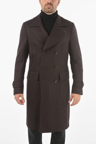 CC COLLECTION Double-breasted Virgin Wool Blend Coat