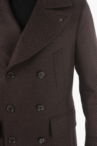 CC COLLECTION Double-breasted Virgin Wool Blend Coat