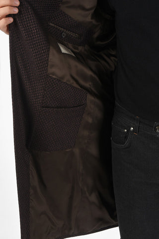 CC COLLECTION Double-breasted Virgin Wool Blend Coat