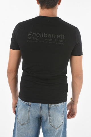 Slim Fit Printed Crew-neck T-shirt