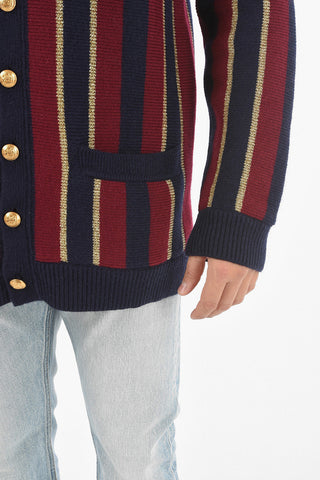 Cadigan a Righe Balanced con Dettagli in Lurex