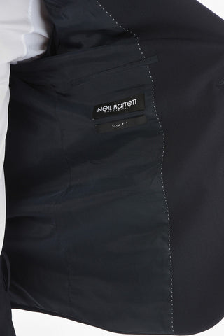 Virgin Wool Blend TRAVEL 2-button Suit with Notch Lapel