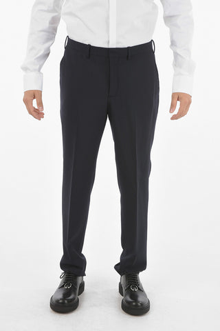 Virgin Wool Blend TRAVEL 2-button Suit with Notch Lapel