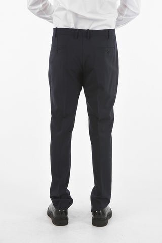 Virgin Wool Blend TRAVEL 2-button Suit with Notch Lapel