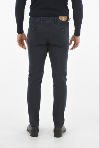 CC COLLECTION Belt Loop Pin Dot Cotton Chino Pants