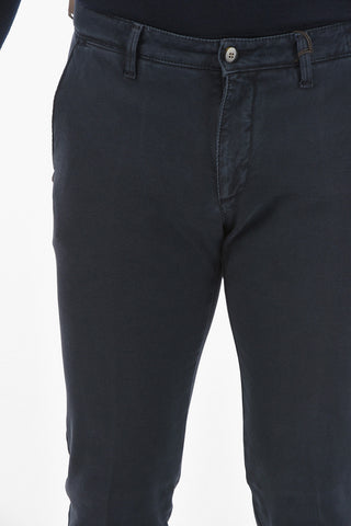 CC COLLECTION Belt Loop Pin Dot Cotton Chino Pants