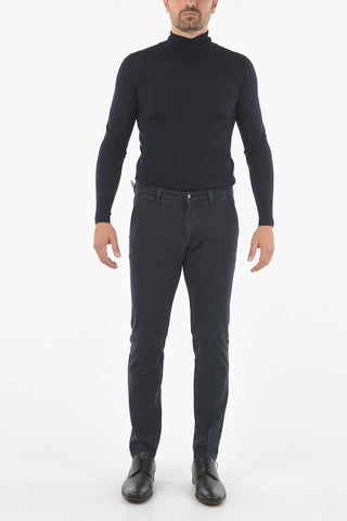 CC COLLECTION Belt Loop Pin Dot Cotton Chino Pants