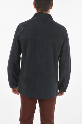 CC COLLECTION O.WEAR Utility Pocket Perforated Suede Outerwear
