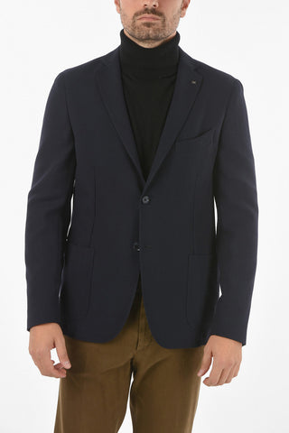 CC COLLECTION Virgin Wool REWARD Blazer with Patched Pocket