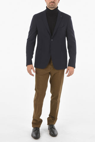 CC COLLECTION Virgin Wool REWARD Blazer with Patched Pocket