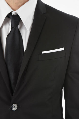Slim fit Stretch Cotton 2-Button Blazer