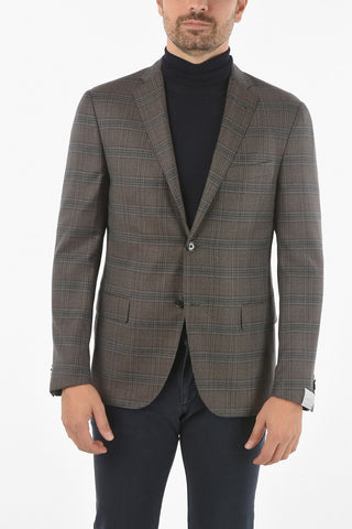 2 Button GATE Tartan Motif Blazer