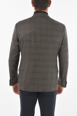 2 Button GATE Tartan Motif Blazer