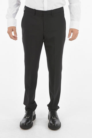 Virgin Wool Blend TRAVEL 2-button Suit with Narrow Notch Lapel