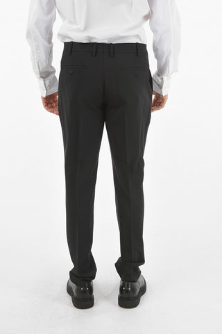 Virgin Wool Blend TRAVEL 2-button Suit with Narrow Notch Lapel