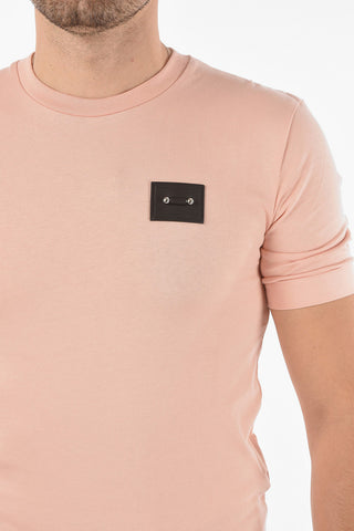 Short Sleeved Slim Fit ICONIC T-shirt with Piercing