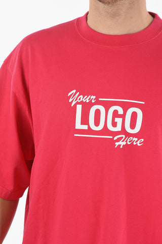 Crewneck YOUR LOGO HERE Printed T-Shirt