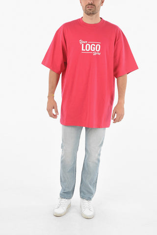 Crewneck YOUR LOGO HERE Printed T-Shirt