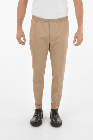Low Rise Loose Fit 4 Pockets Pants with Drawstring Waist