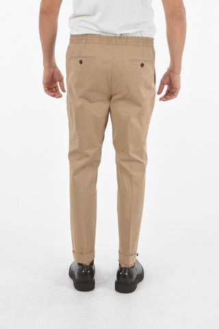 Low Rise Loose Fit 4 Pockets Pants with Drawstring Waist