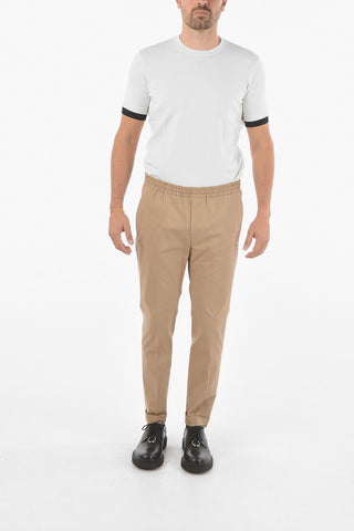 Low Rise Loose Fit 4 Pockets Pants with Drawstring Waist