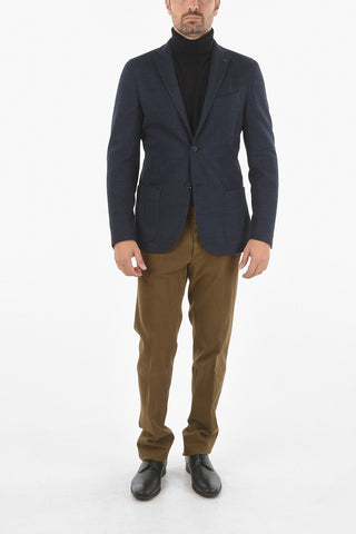 CC COLLECTION Unlined RESET Herringbone Cotton Blend Blazer
