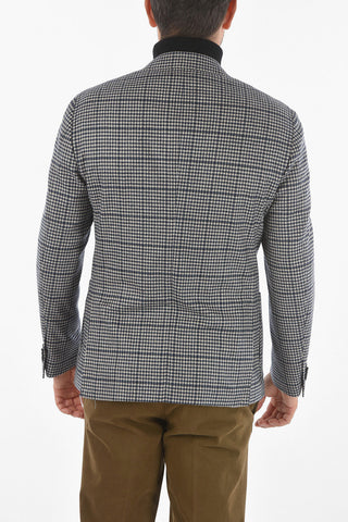 Blazer Semifoderato GATE in Misto Lana Pied de Poule
