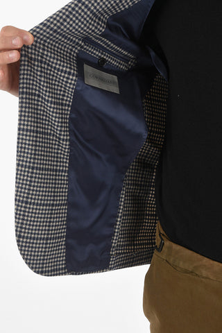 Blazer Semifoderato GATE in Misto Lana Pied de Poule