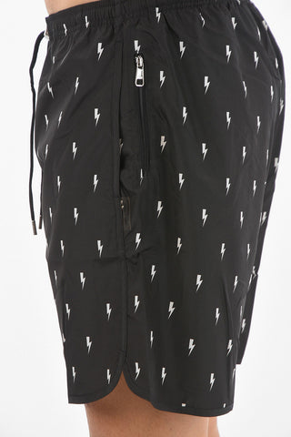 SWIMWEAR All Over Printed Short Swimsuit