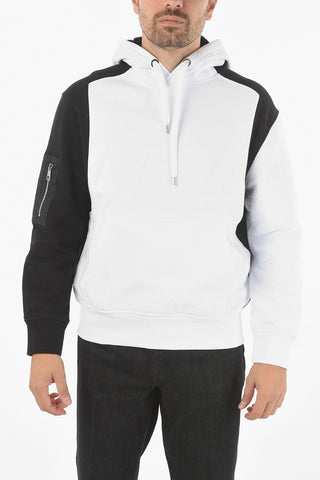 Two-Tone Hoodie With Maxi Front Pocket