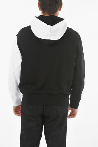 Two-Tone Hoodie With Maxi Front Pocket