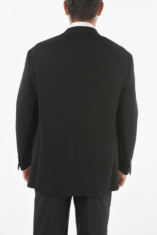 Virgin Wool Notch Lapel DROPPED SHOULDER FIT 2 Button Blazer