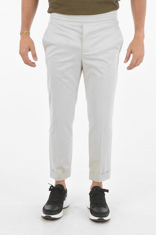 Drawstring Waist Cuffed Hem 4 Pockets Pyjama Pants