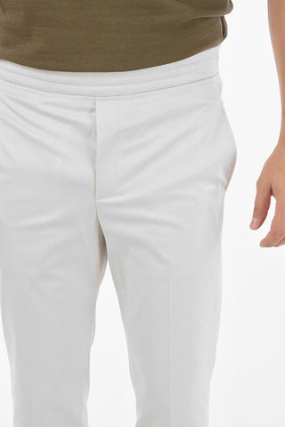 Drawstring Waist Cuffed Hem 4 Pockets Pyjama Pants