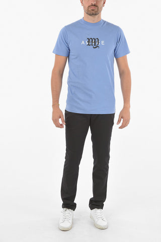 Crewneck T-shirt With Printed Logo