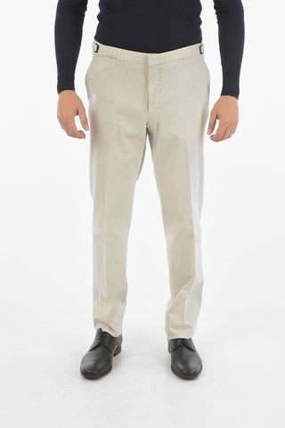 ID Pantaloni 4 Tasche in Cotone Stretch con Martingala 