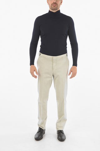 ID Pantaloni 4 Tasche in Cotone Stretch con Martingala 