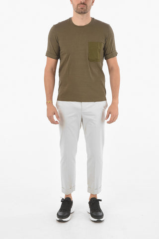 Slim Fit TRAVEL Crew-Neck T-shirt with Breast Pocket