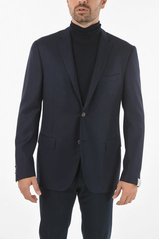 2 Button GATE Jacquard Virgin Wool Blazer