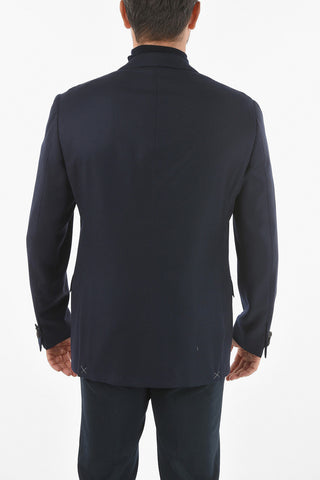 2 Button GATE Jacquard Virgin Wool Blazer