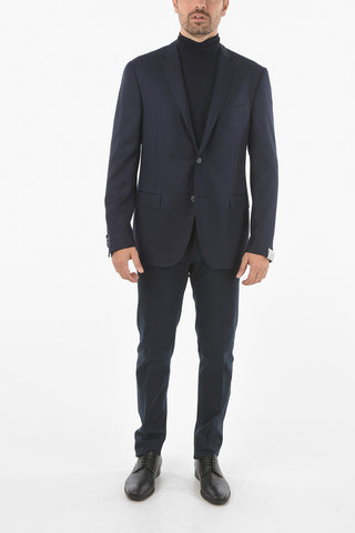 2 Button GATE Jacquard Virgin Wool Blazer