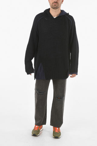 Double Layer Hooded Sweater