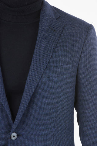 Blazer in Lana Vergine GATE con Motivo Micro Pied de Poule