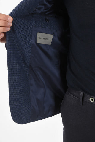 Blazer in Lana Vergine GATE con Motivo Micro Pied de Poule