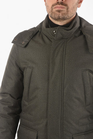 ID Removable Hood ROWER Quilted Jacket