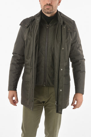 ID Removable Hood ROWER Quilted Jacket