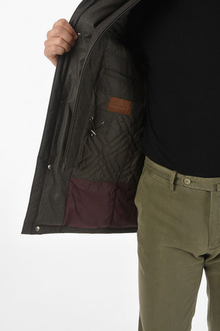 ID Removable Hood ROWER Quilted Jacket