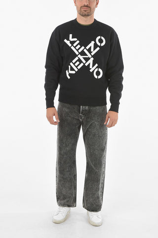 Cotton Blend KENZO CROSS Oversized Sweatshirt