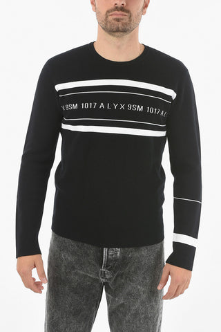 Crewneck Sweater With Printed Logo